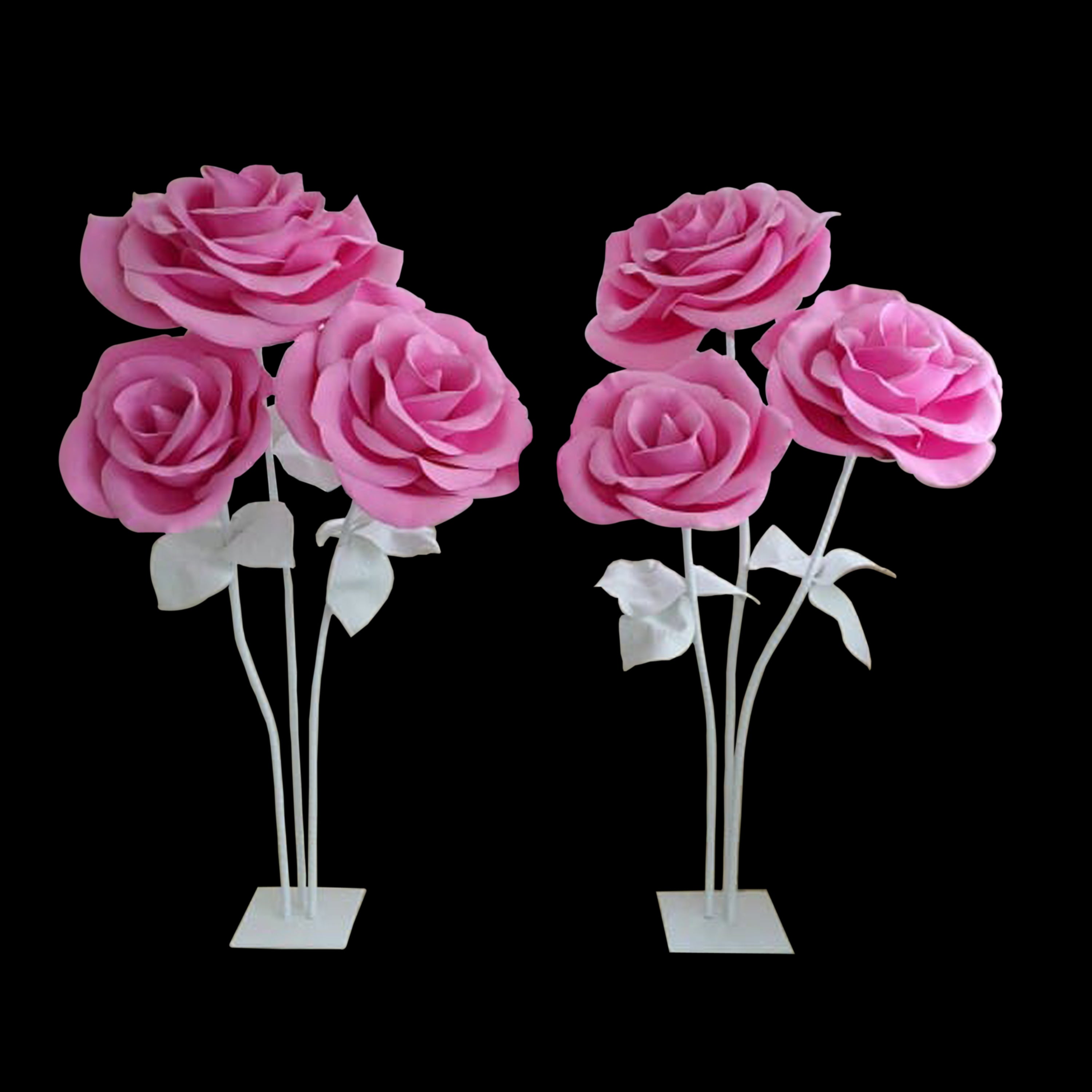 Three Rose Flowers Stand