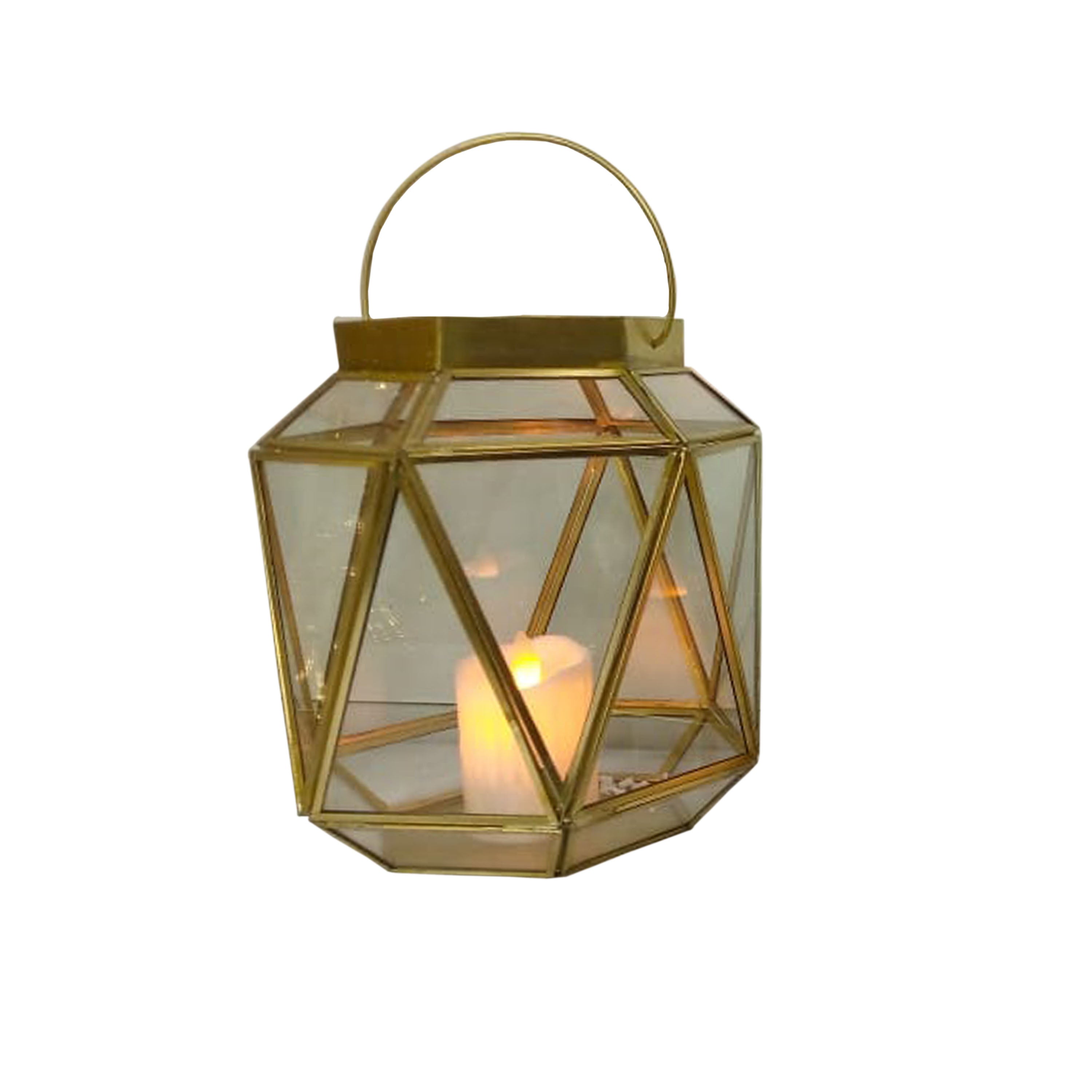 HANGING CUT GLASS LAMP