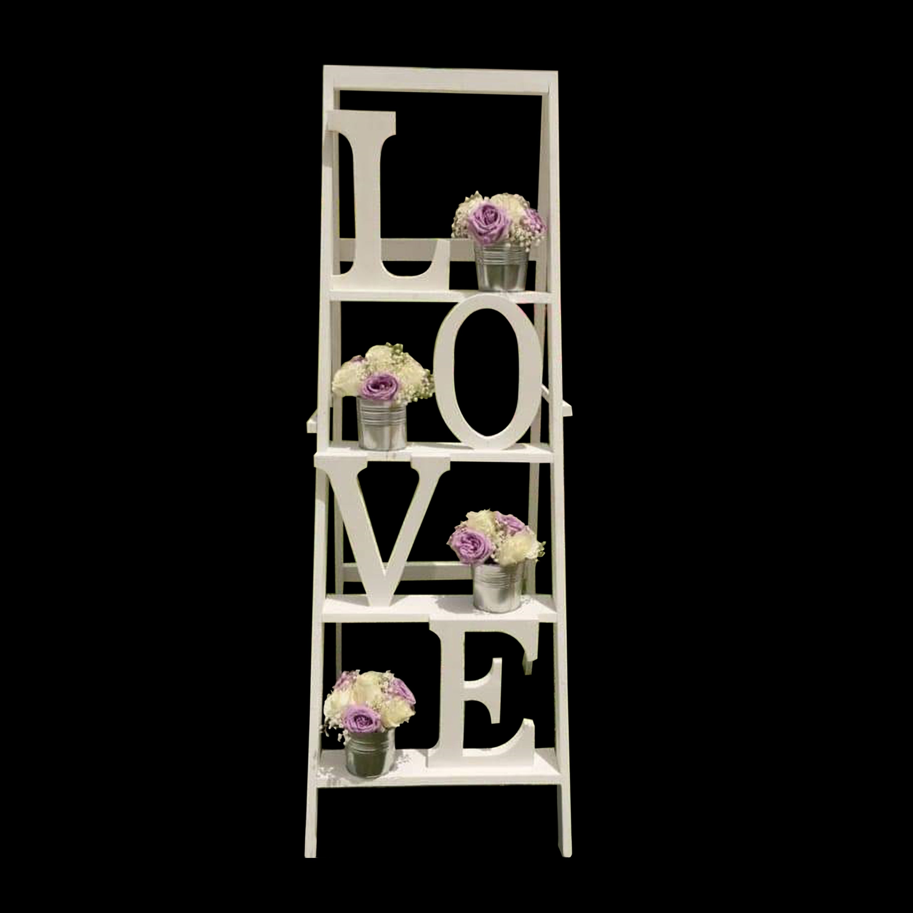 WOODEN LOVE EASEL STAND