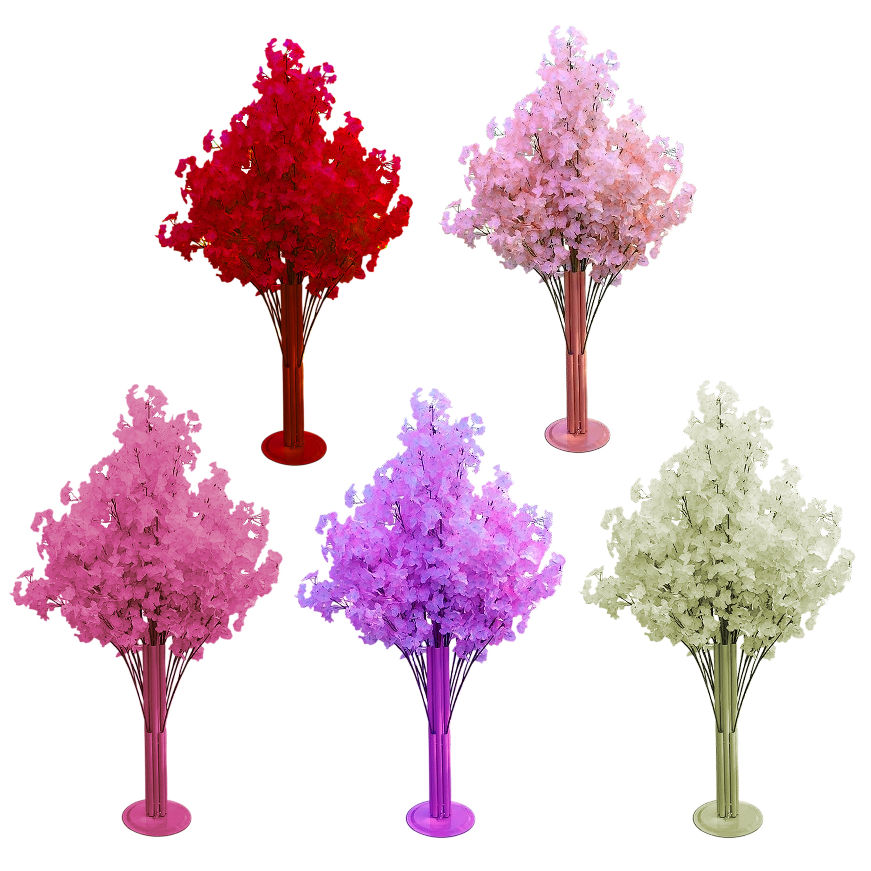 Cherry Blossom Tree Stand Colour - Purpel, Rani, White, Pink, Red.