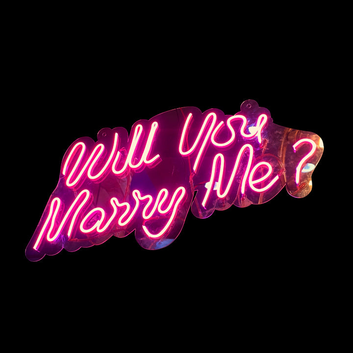 WILL YOU MARRY ME ? NEON LETTER