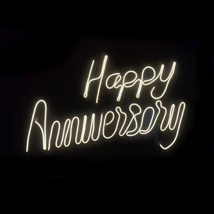 HAPPY ANNIVERSARY NEON LETTER