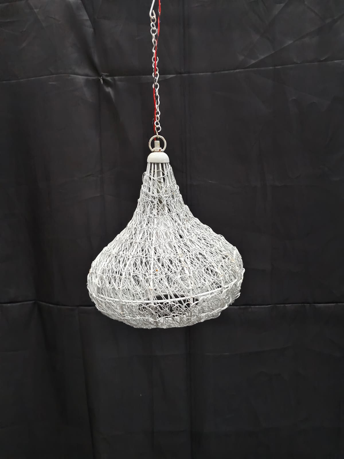 MD SINGLE LIGHT HANGING LAMP WHITE