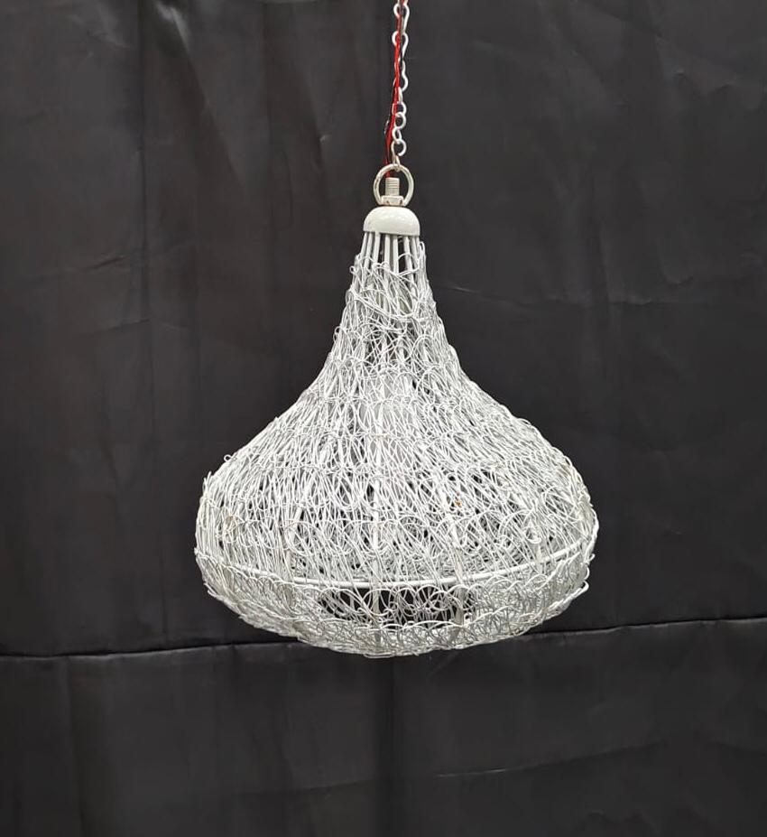 MD SINGLE LIGHT HANGING LAMP WHITE