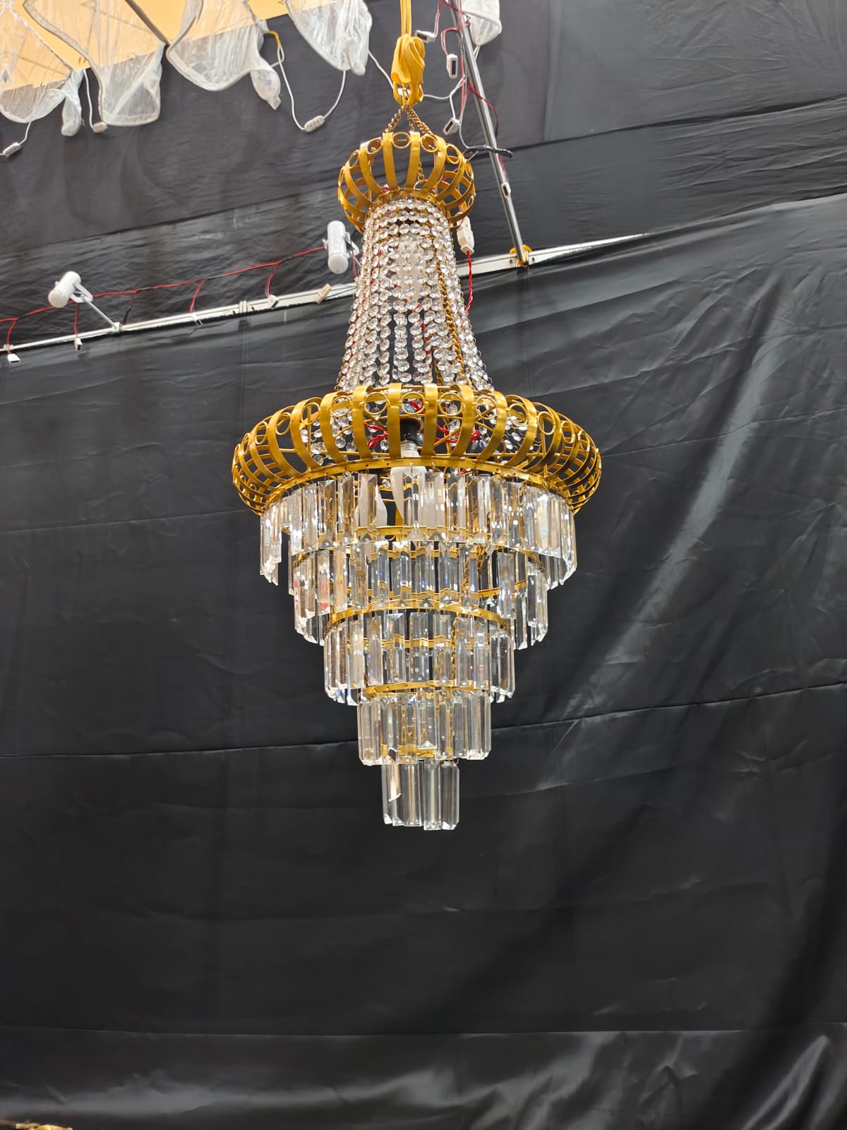 PATRI AND CRYSTAL CHANDELIER