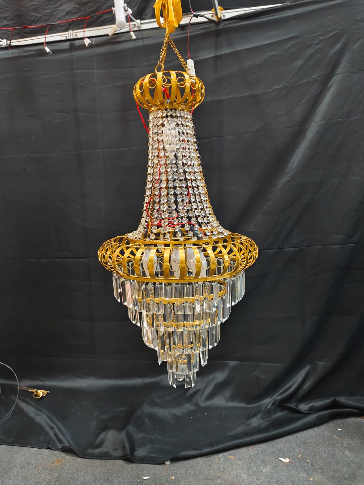 PATRI AND CRYSTAL CHANDELIER