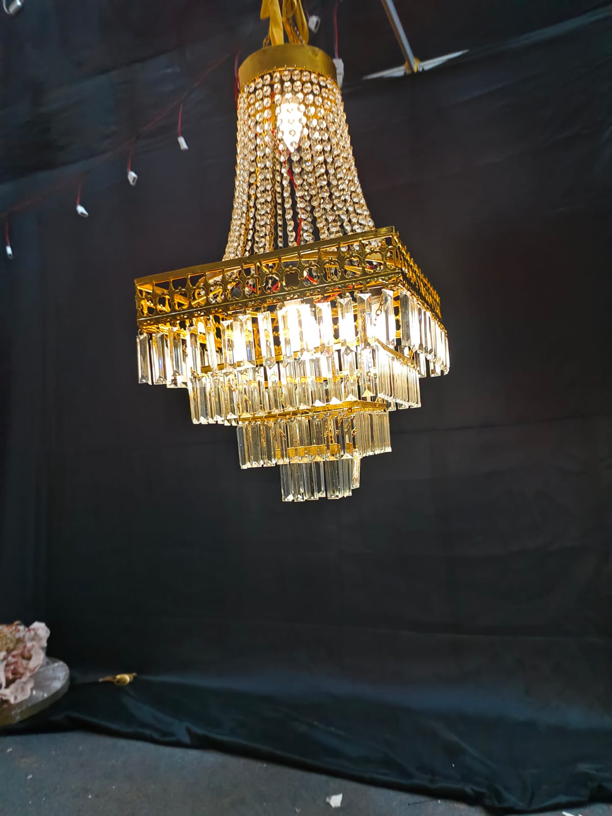 PATRI AND CRYSTAL CHANDELIER