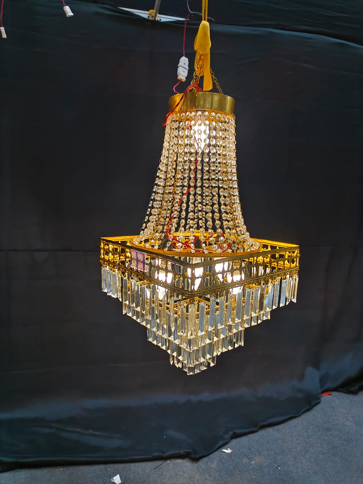 PATRI AND CRYSTAL CHANDELIER