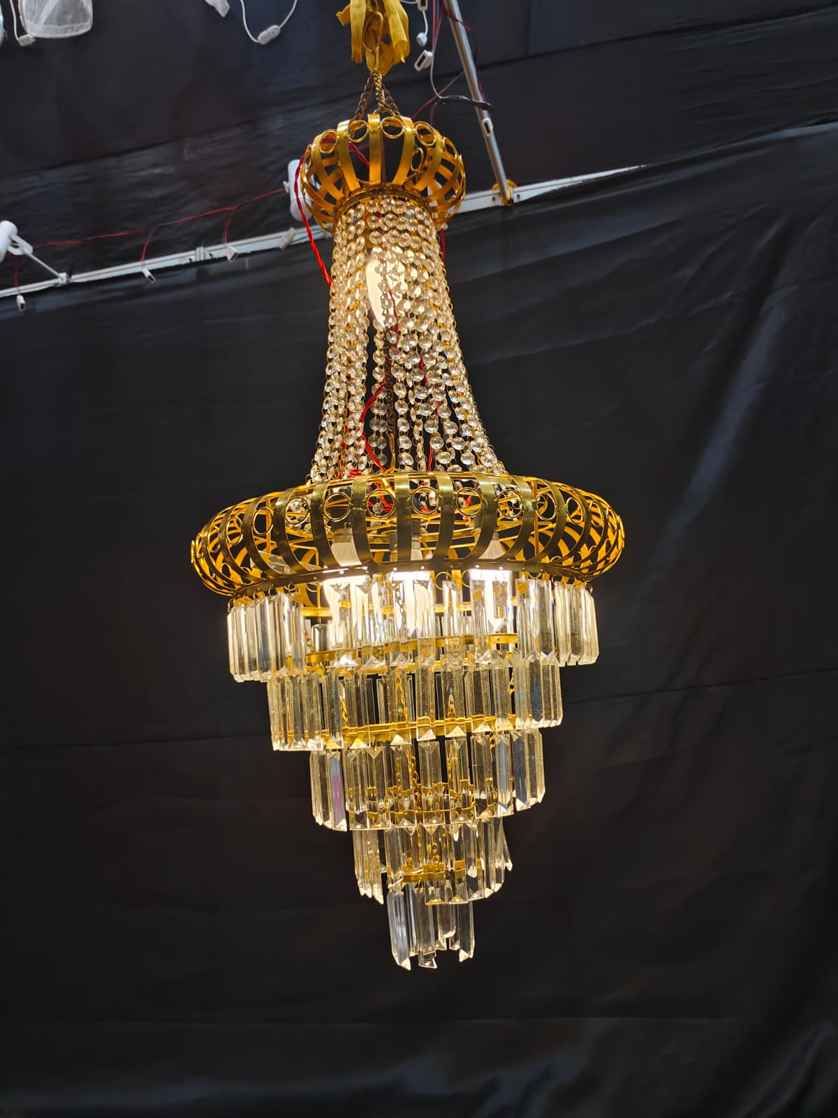 PATRI AND CRYSTAL CHANDELIER