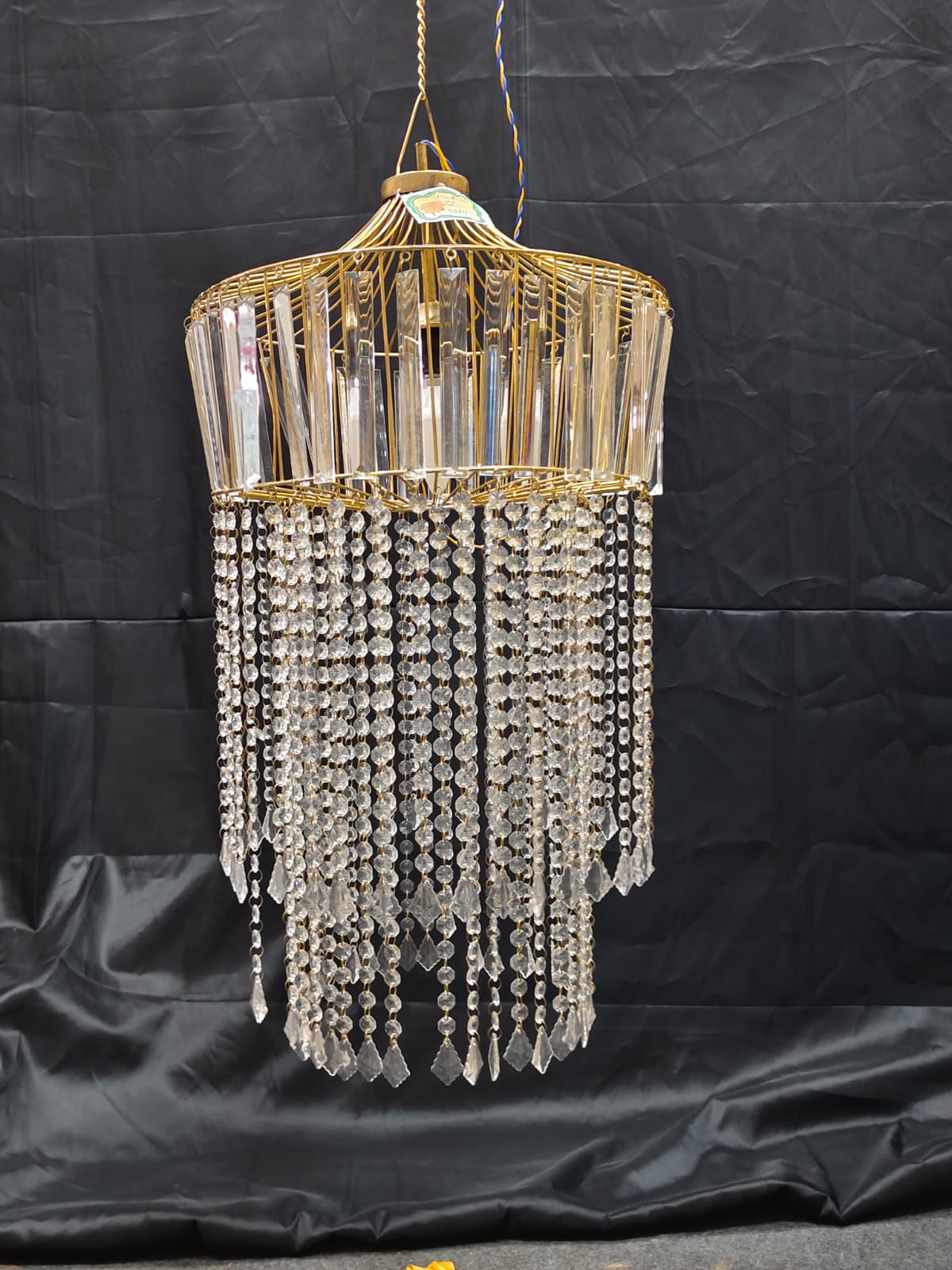 CRISTAL AND PATRI ROUND CHANDELIER