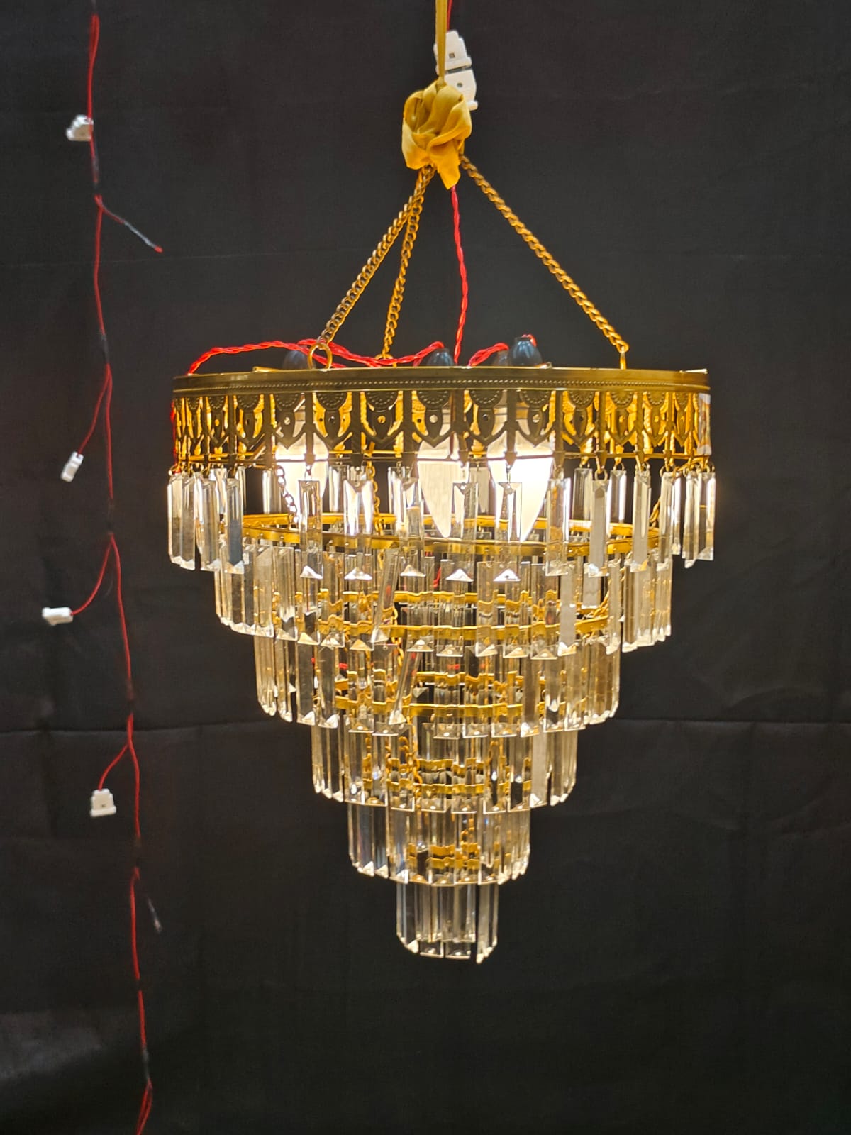 CRISTAL PATRI CHANDELIER VEL BORDER