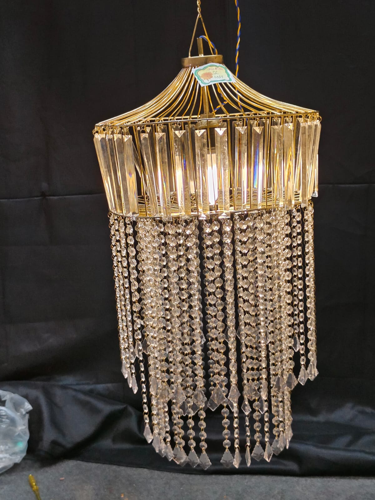 CRISTAL AND PATRI ROUND CHANDELIER